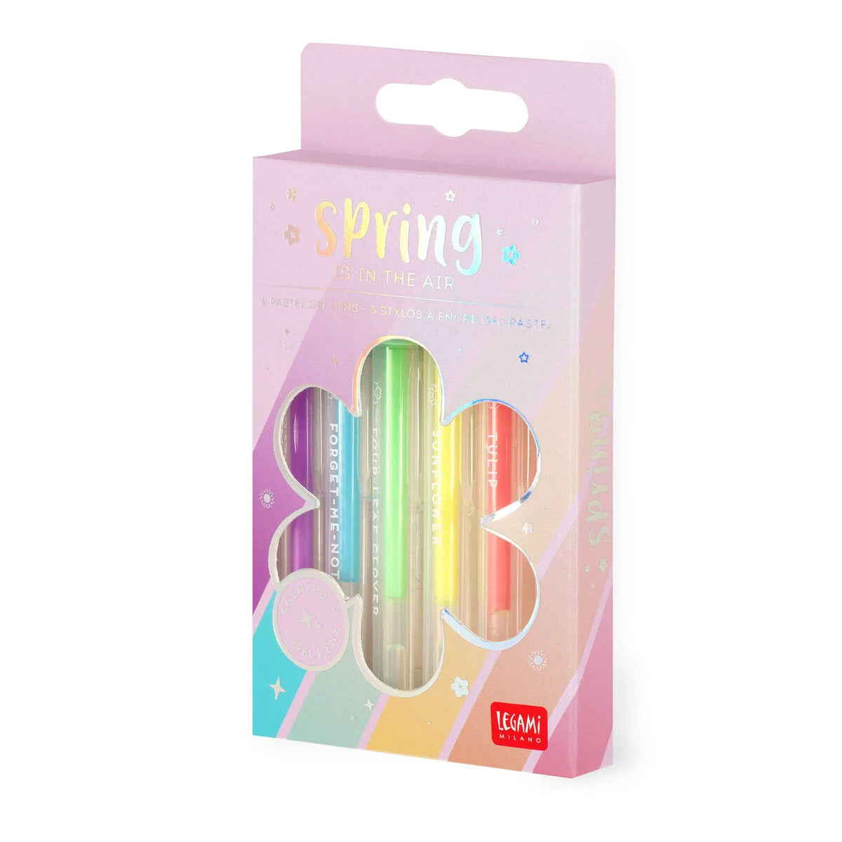 Stationery | Legami Set of 6 Mini Gel Pens Pastel Colours by Weirs of Baggot Street