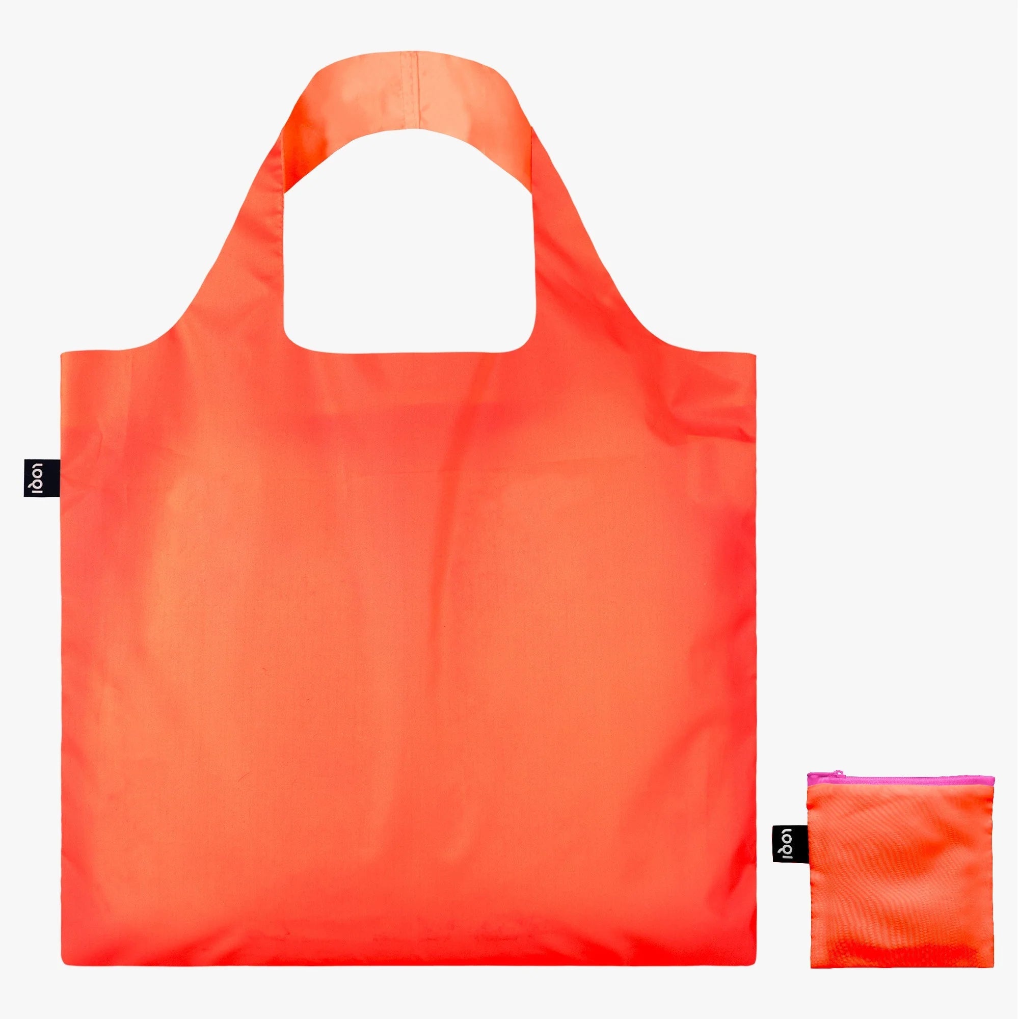 Sustainable Living Loqi Neon Dark Orange Recycled Bag by Weirs of Baggot Street
