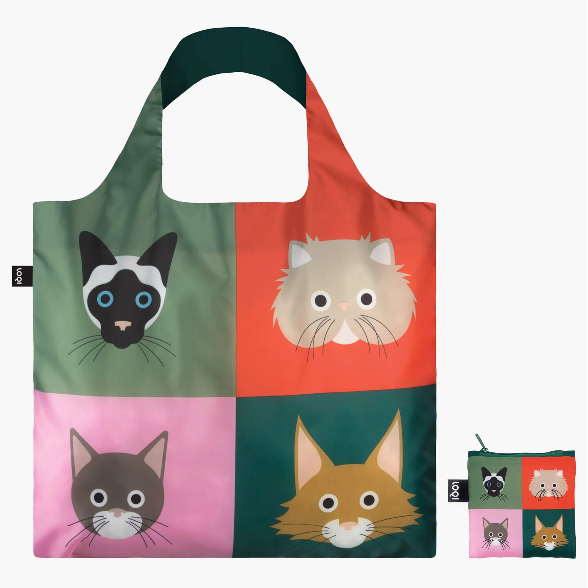 Sustainable Living Loqi Stephen Cheetham Cats Recycled Bag by Weirs of Baggot Street