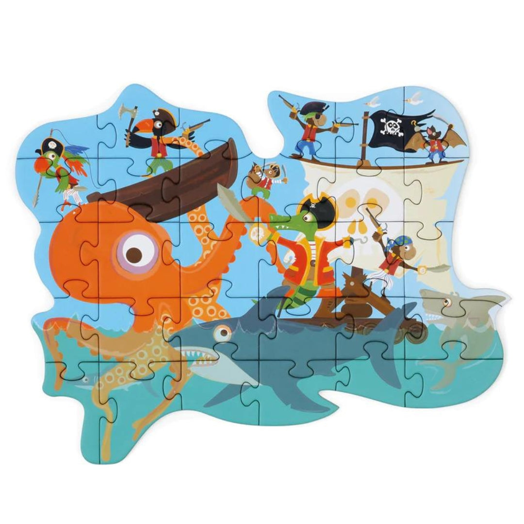 Toys Games and Puzzles Scratch Compact Contour Puzzle: Pirate by Weirs of Baggot Street