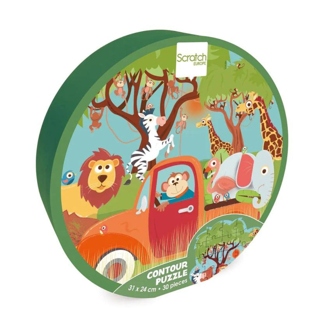 Toys Games and Puzzles Scratch Compact Contour Puzzle: Safari by Weirs of Baggot Street