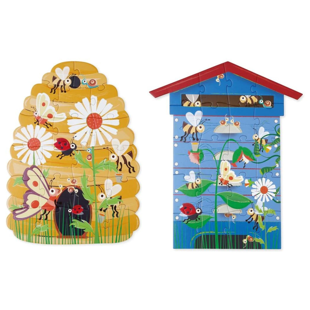 Toys Games and Puzzles Scratch Double Sided Contrast Beehive Puzzles (2 puzzles) by Weirs of Baggot Street