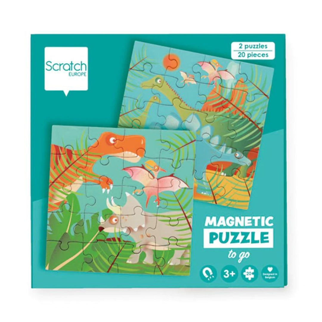 Toys Games and Puzzles Scratch Magnetic Puzzle Book: Dinosaurs by Weirs of Baggot Street