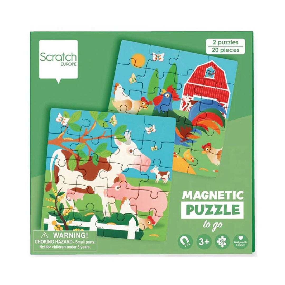 Toys Games and Puzzles Scratch Magnetic Puzzle Book: Farm by Weirs of Baggot Street