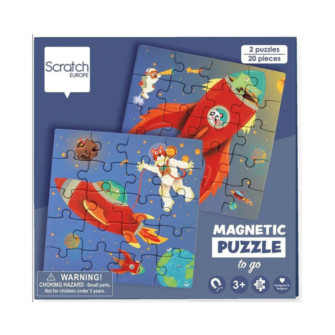 Toys Games and Puzzles Scratch Magnetic Puzzle Book: Space by Weirs of Baggot Street