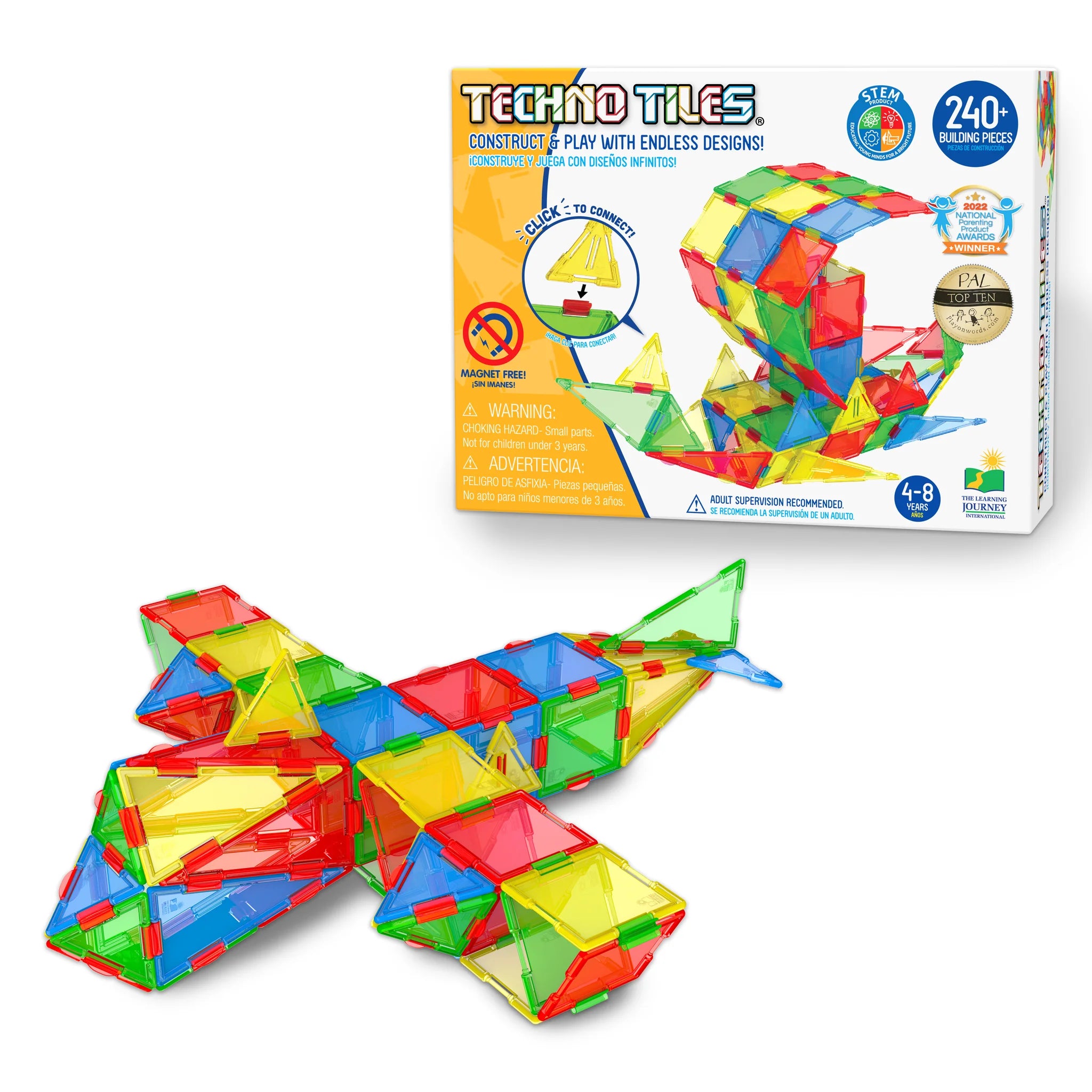 Toys Games and Puzzles Techno Tiles Base Set 200+Pcs by Weirs of Baggot Street