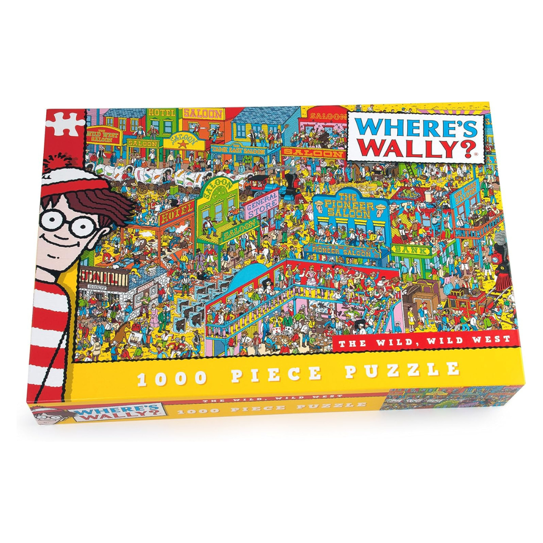 Toys Games and Puzzles Wheres Wally  Wild West  1000Pc Puzzle by Weirs of Baggot Street