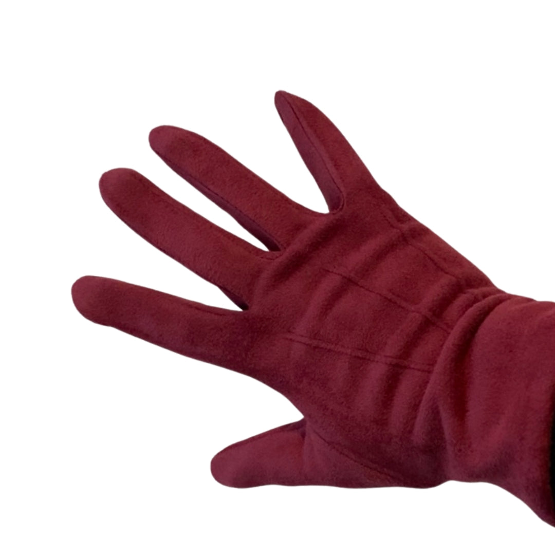 Maroon gloves sales winter