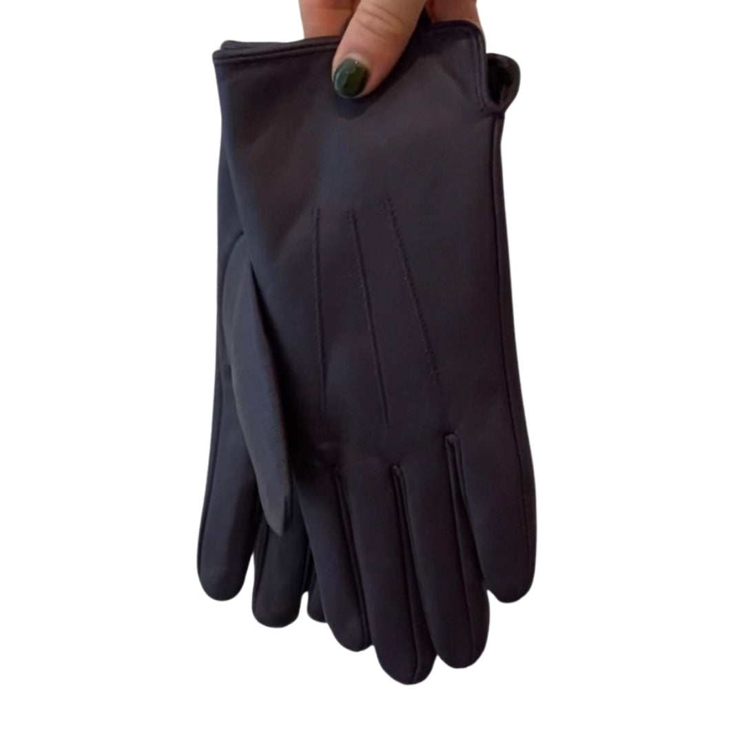 Winter Accessories - Purple Leather Gloves by Weirs of Baggot Street