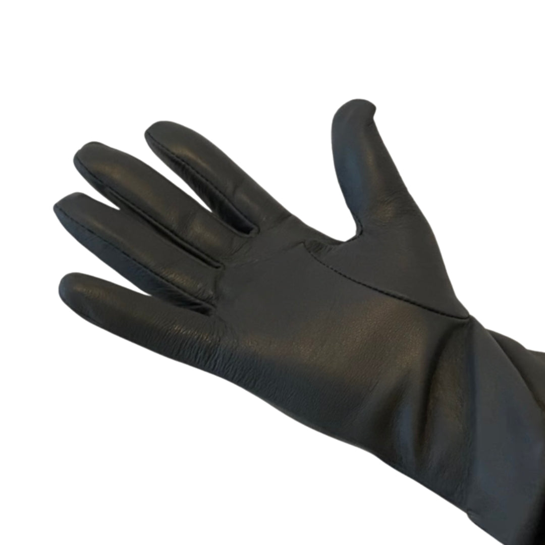 Winter Accessories | Dark Grey Leather Gloves by Weirs of Baggot Street