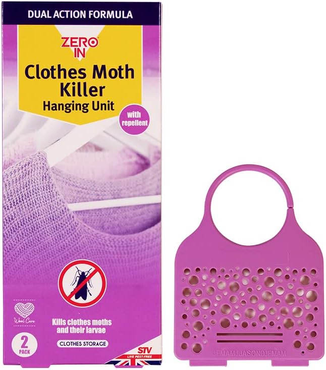 Zero In Moth Killer Hanging Unit 2pk by Weirs of Baggot Street