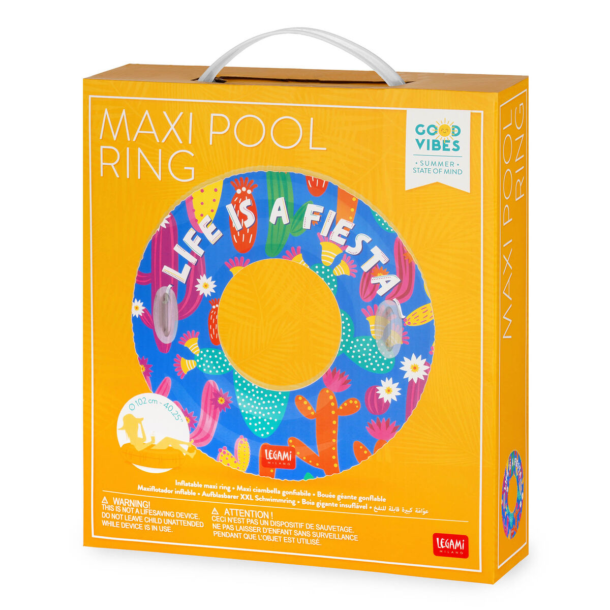 Inflatables | Legami Maxi Pool Ring Cactus by Weirs of Baggot Street