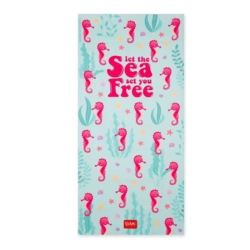 Beach Towels | Legami Beach Towel Seahorse by Weirs of Baggot Street