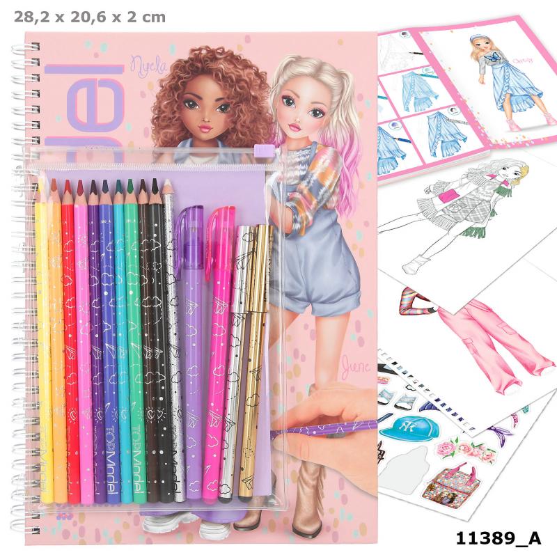 Bubs & Kids | Topmodel Colouring Book With Pen Set by Weirs of Baggot Street