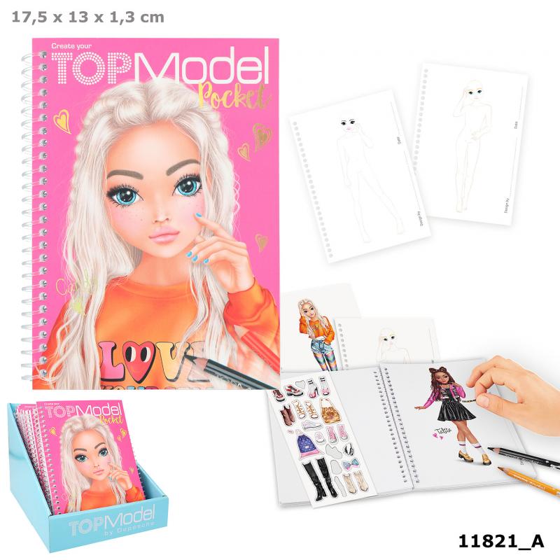 Bubs & Kids | Topmodel Pocket Colouring Book by Weirs of Baggot Street