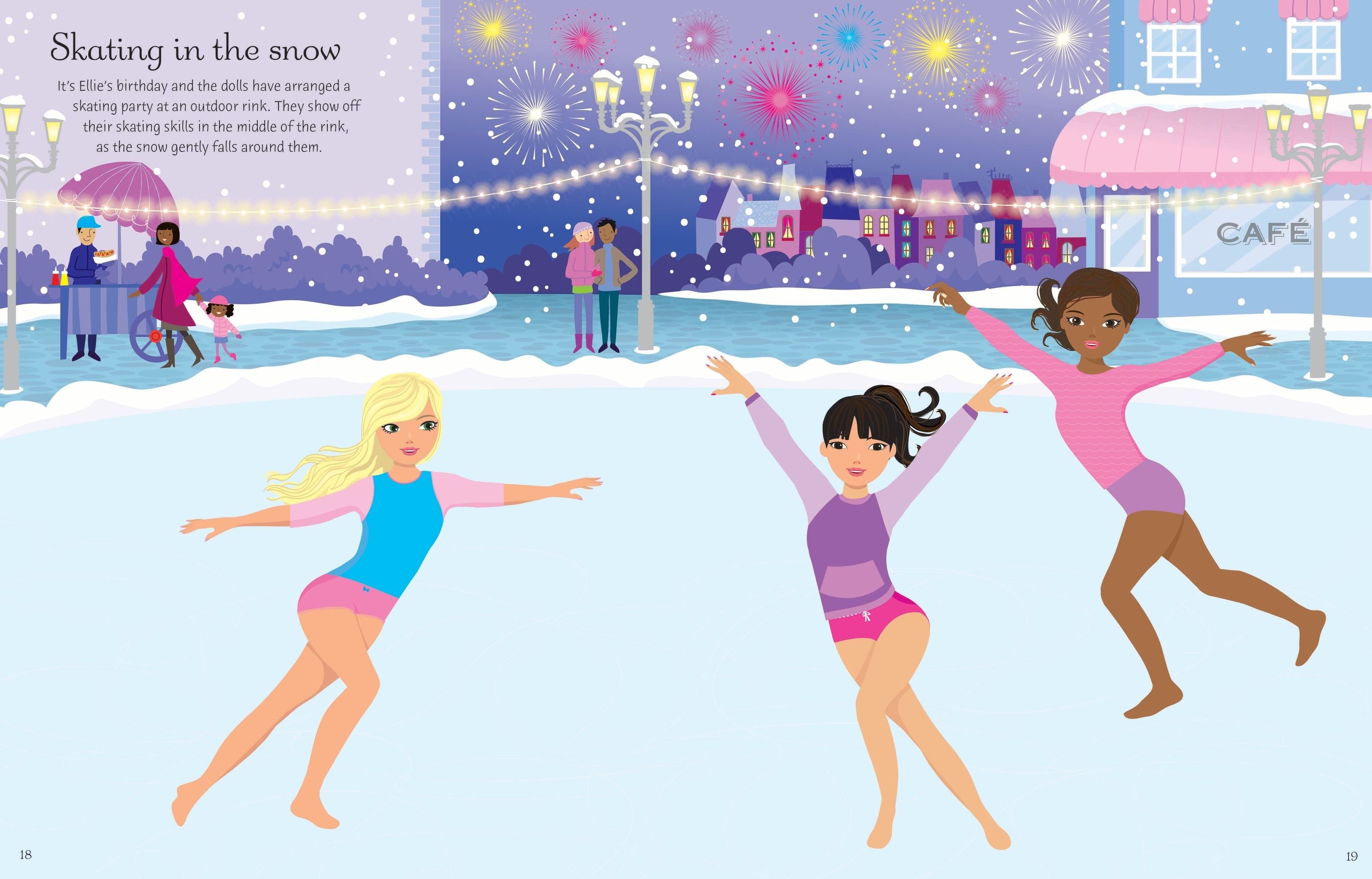 Little Bookworms | Usborne Sticker Dolly Dressing Ice Skaters by Weirs of Baggot Street