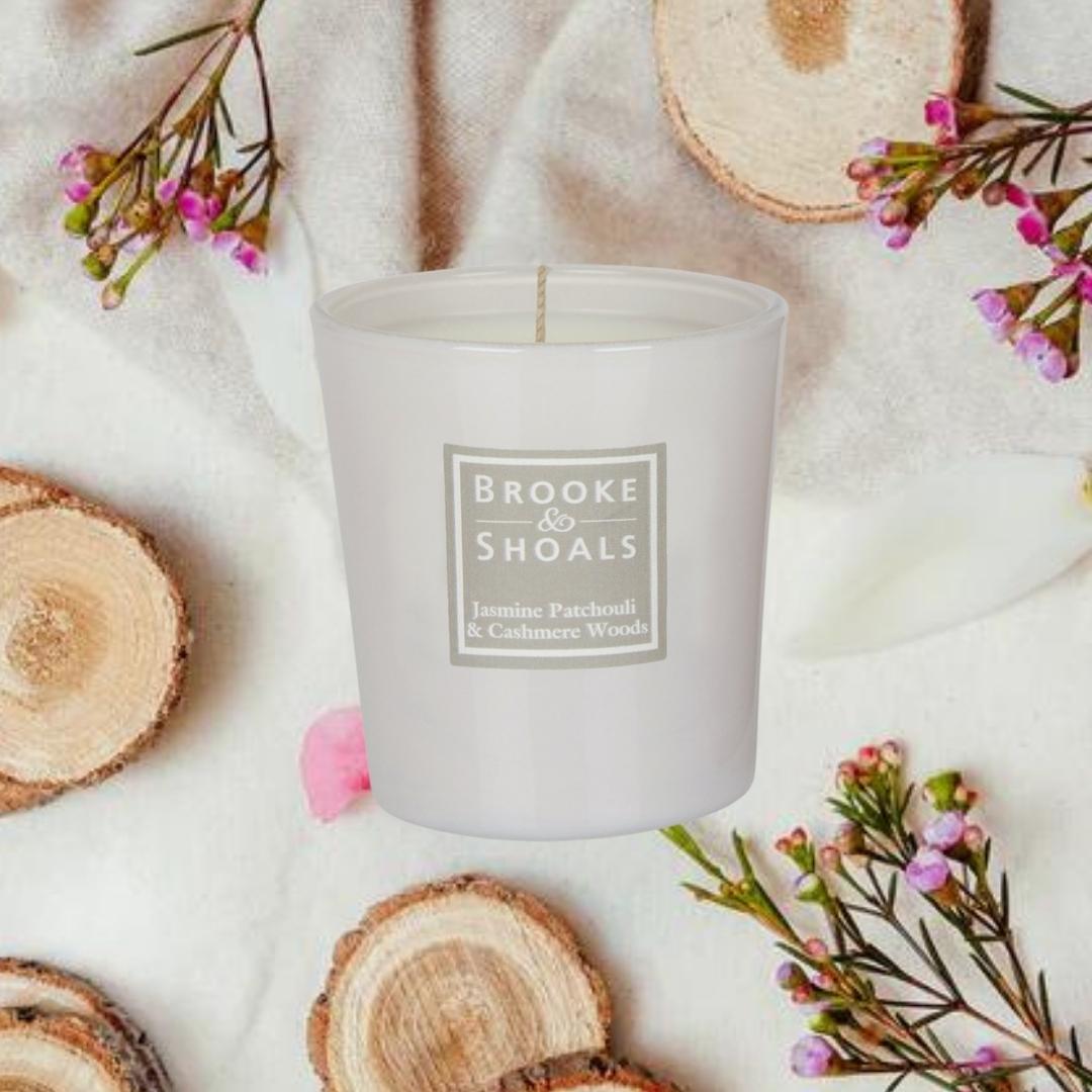 Brooke & Shoals Candle - Jasmine Patchouli & Cashmere Woods by Weirs of Baggot Street