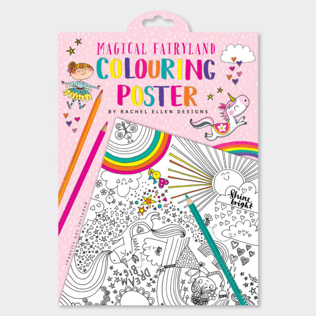 Bubs & Kids | Rachel Ellen Colouring Posters - Magical Fairy Land by Weirs of Baggot Street