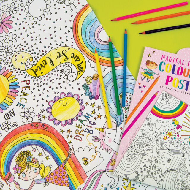 Bubs & Kids | Rachel Ellen Colouring Posters - Magical Fairy Land by Weirs of Baggot Street