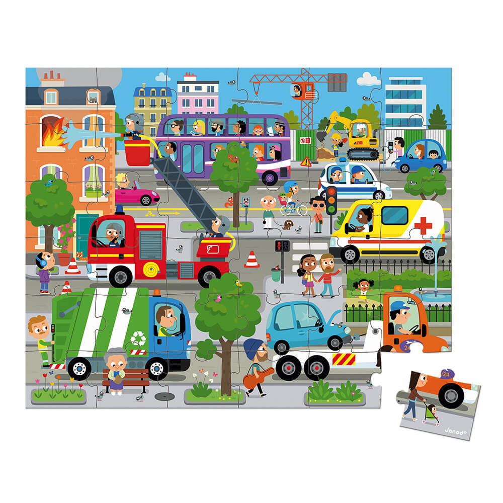 Bubs & Kids | Janod City Puzzle 36pc by Weirs of Baggot Street