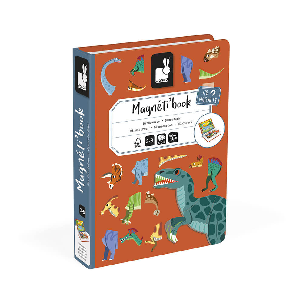 Bubs & Kids | Janod Dinosaurs Magnetic Book by Weirs of Baggot Street
