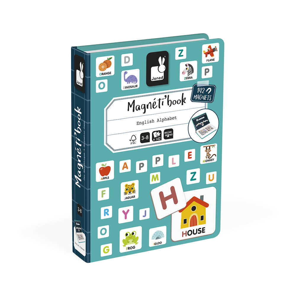 Bubs & Kids | Janod English Alphabet Magnetic Book by Weirs of Baggot Street