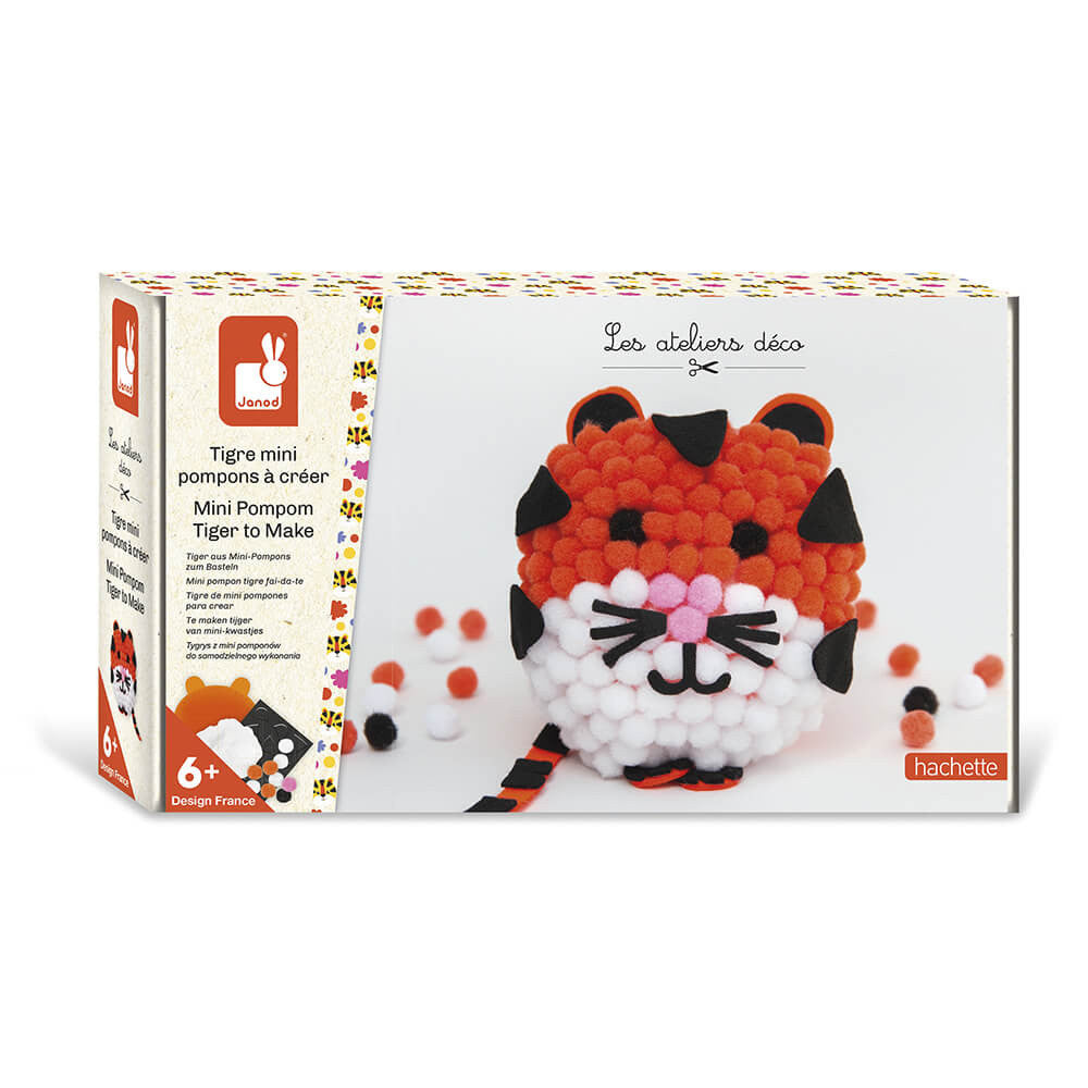 Bubs & Kids | Janod Mini Pompom Tiger To Make by Weirs of Baggot Street