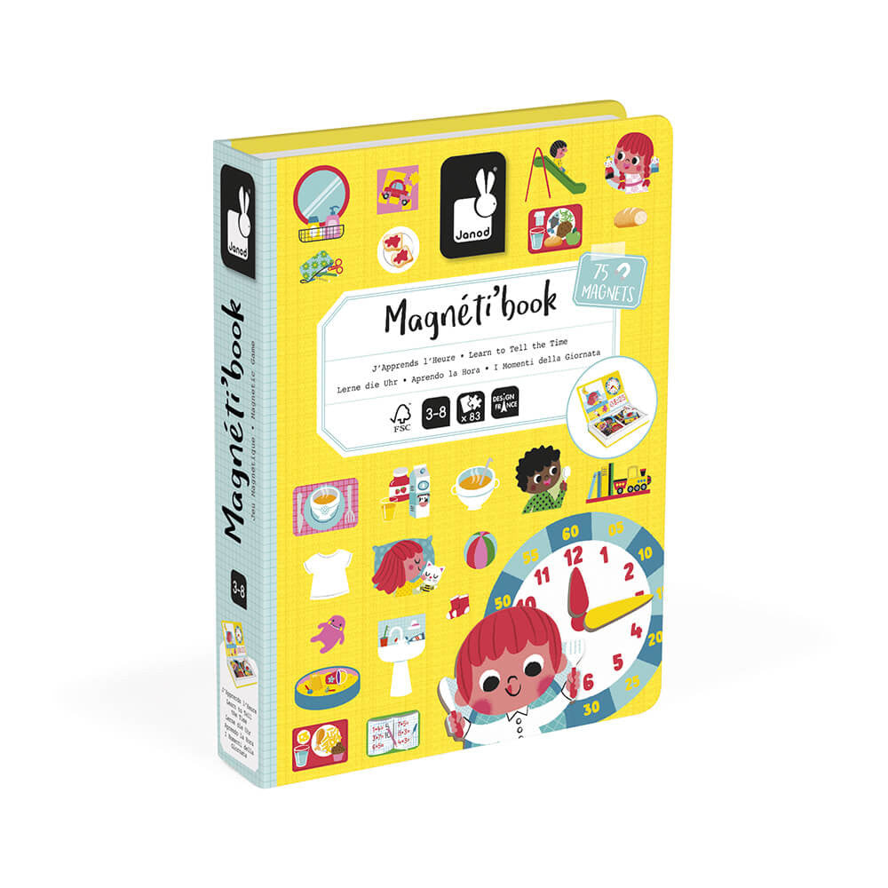 Bubs & Kids | Janod Tell The Time Magnetic Book by Weirs of Baggot Street