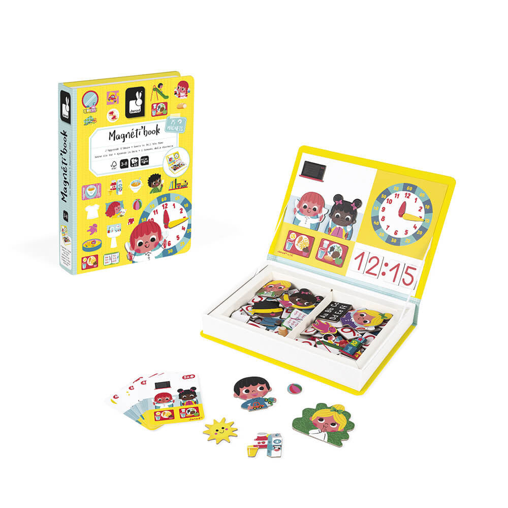 Bubs & Kids | Janod Tell The Time Magnetic Book by Weirs of Baggot Street