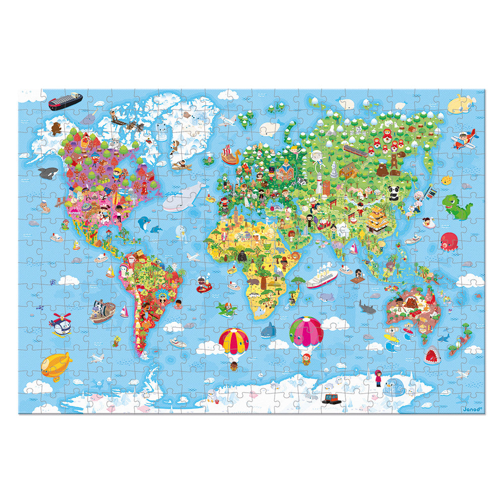 Bubs & Kids | Janod World Giant Puzzle - 300 pcs by Weirs of Baggot Street
