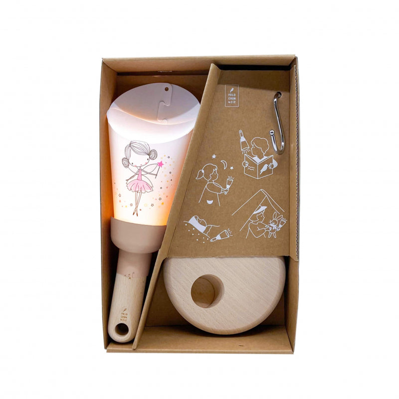 Bubs & Kids | Polochon Portable 5-In-1 Nightlight Rose Little Fairy by Weirs of Baggot Street