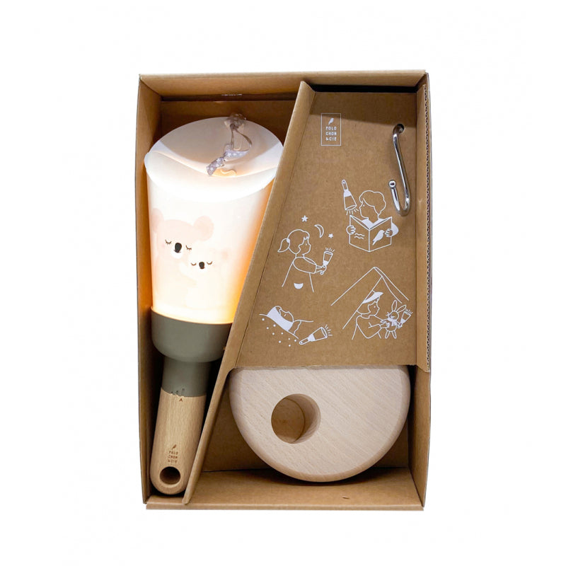 Bubs & Kids | Polochon Portable 5-In-1 Nightlight Taupe Koalas by Weirs of Baggot Street