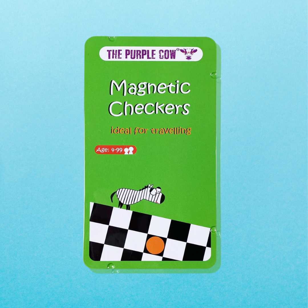 Checkers Magnetic Travel Game Purple Cow Magnetic Games by Weirs of Baggot St
