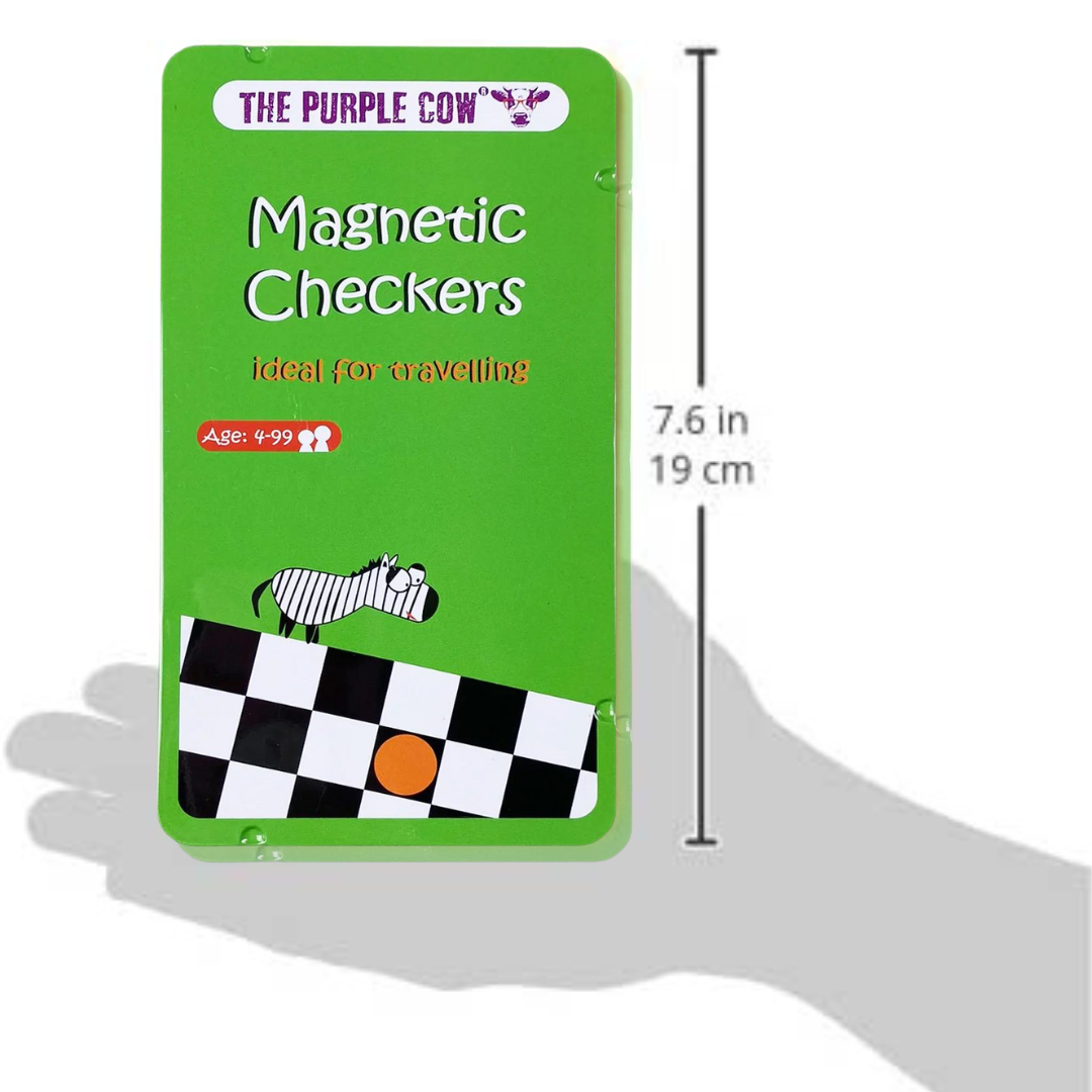 Checkers Magnetic Travel Game Purple Cow Magnetic Games by Weirs of Baggot St