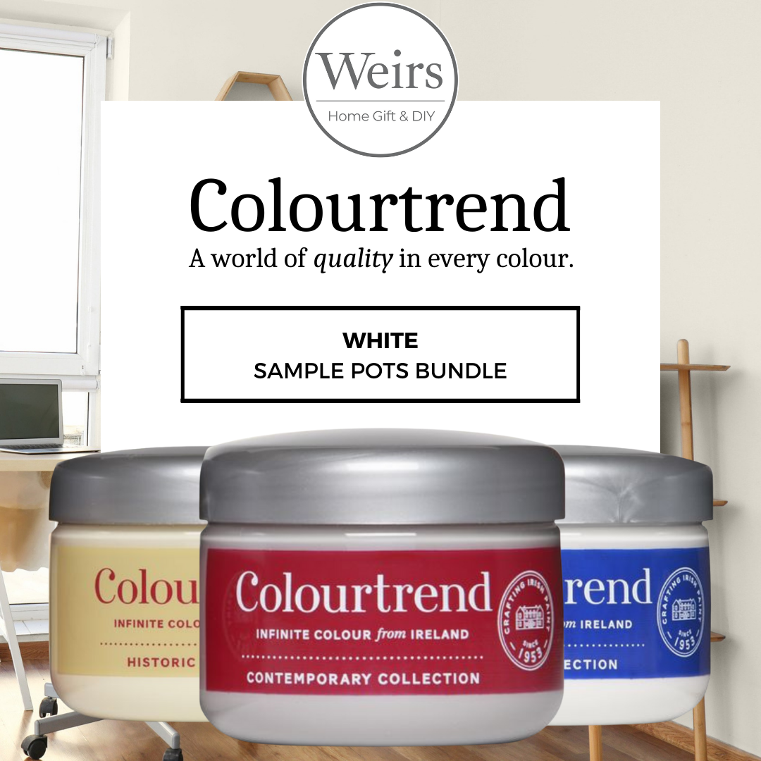 Colourtrend Sample Pots Bundle WHITE by Weirs of Baggot St