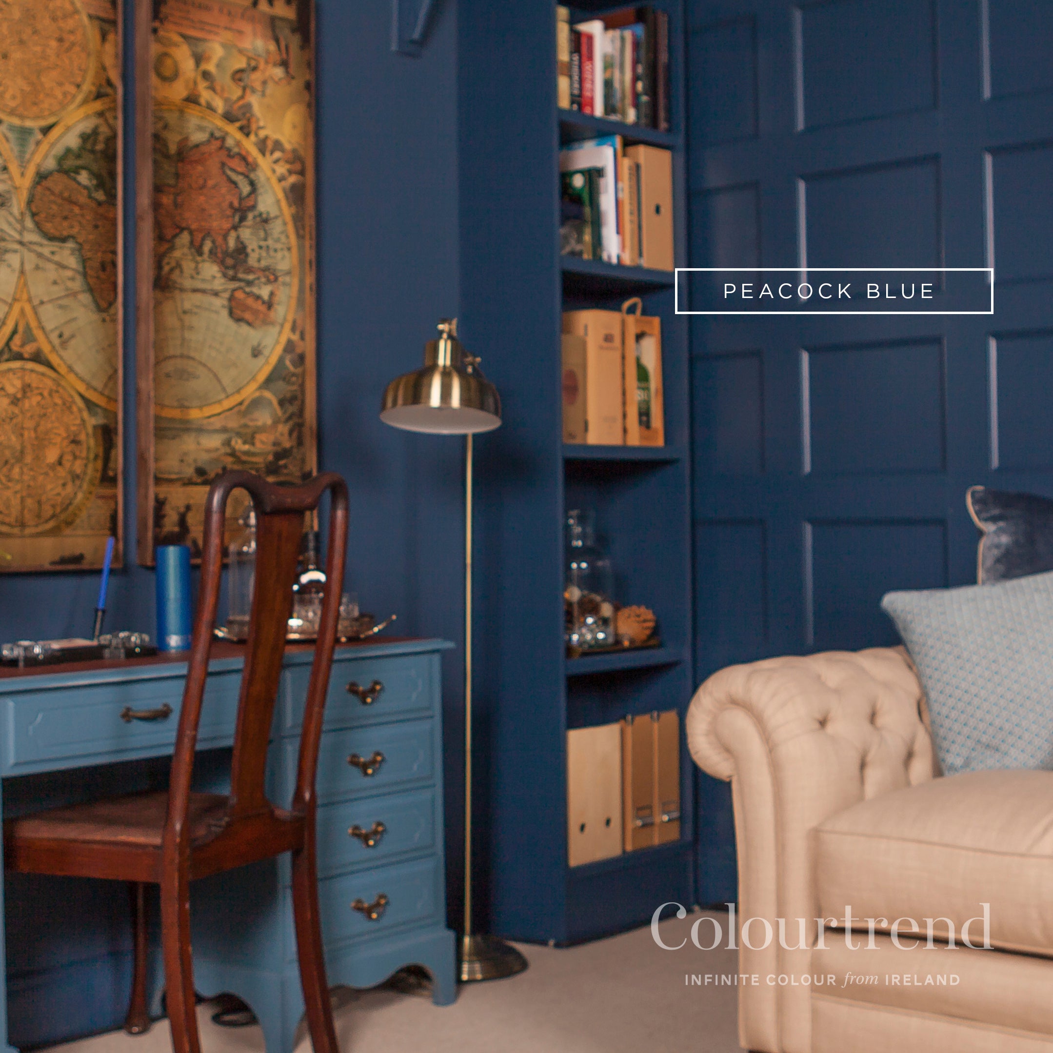 Colourtrend Peacock Blue | Same Day Dublin and Nationwide Paint in Ireland Delivery by Weirs of Baggot Street - Official Colourtrend Stockist