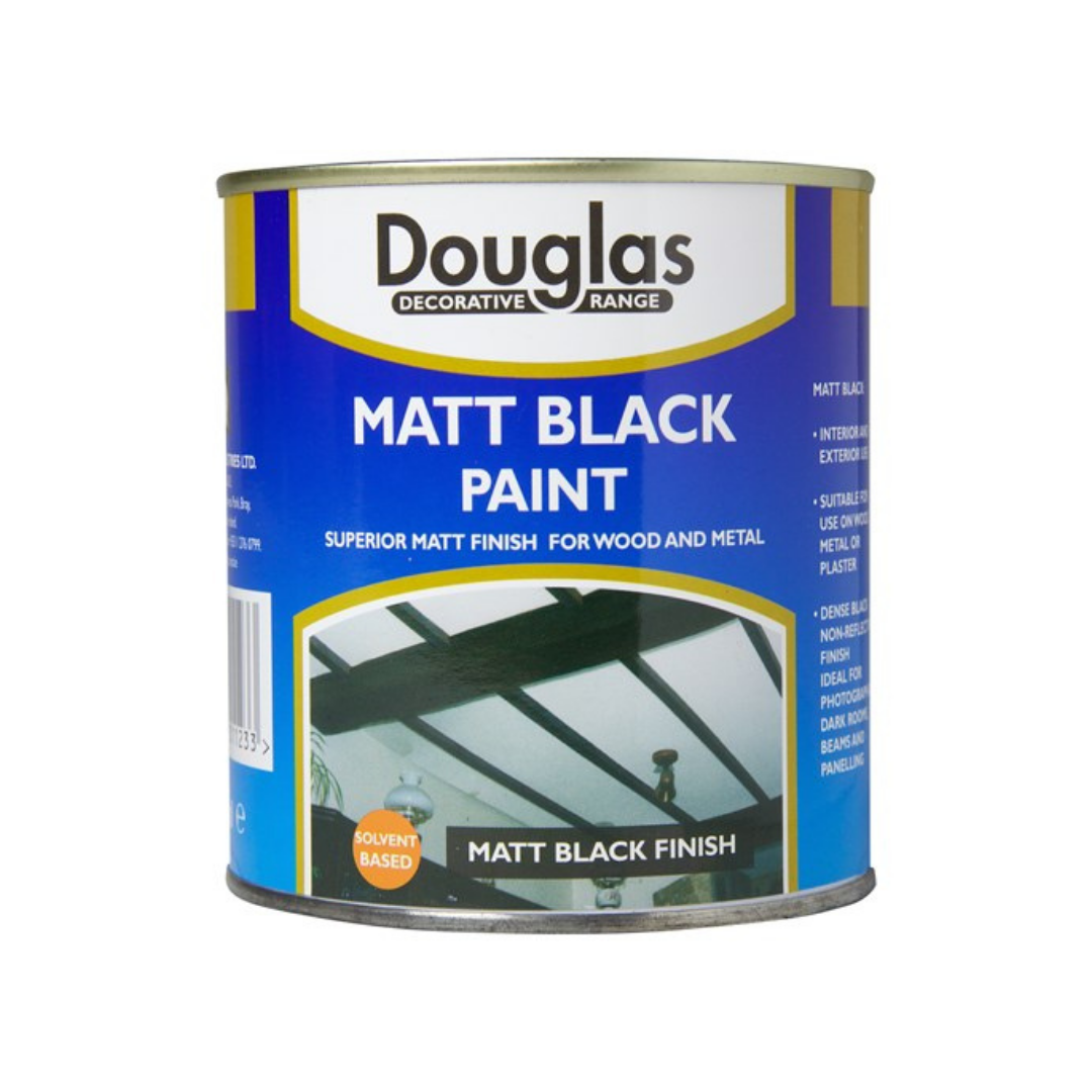 Paint & Decorating | Douglas Matt Paint - Black by Weirs of Baggot St