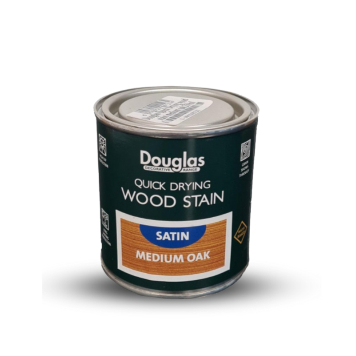 Paint & Decorating | Douglas Quick Drying Satin Wood Stain - Medium Oak 250ml  by Weirs of Baggot St