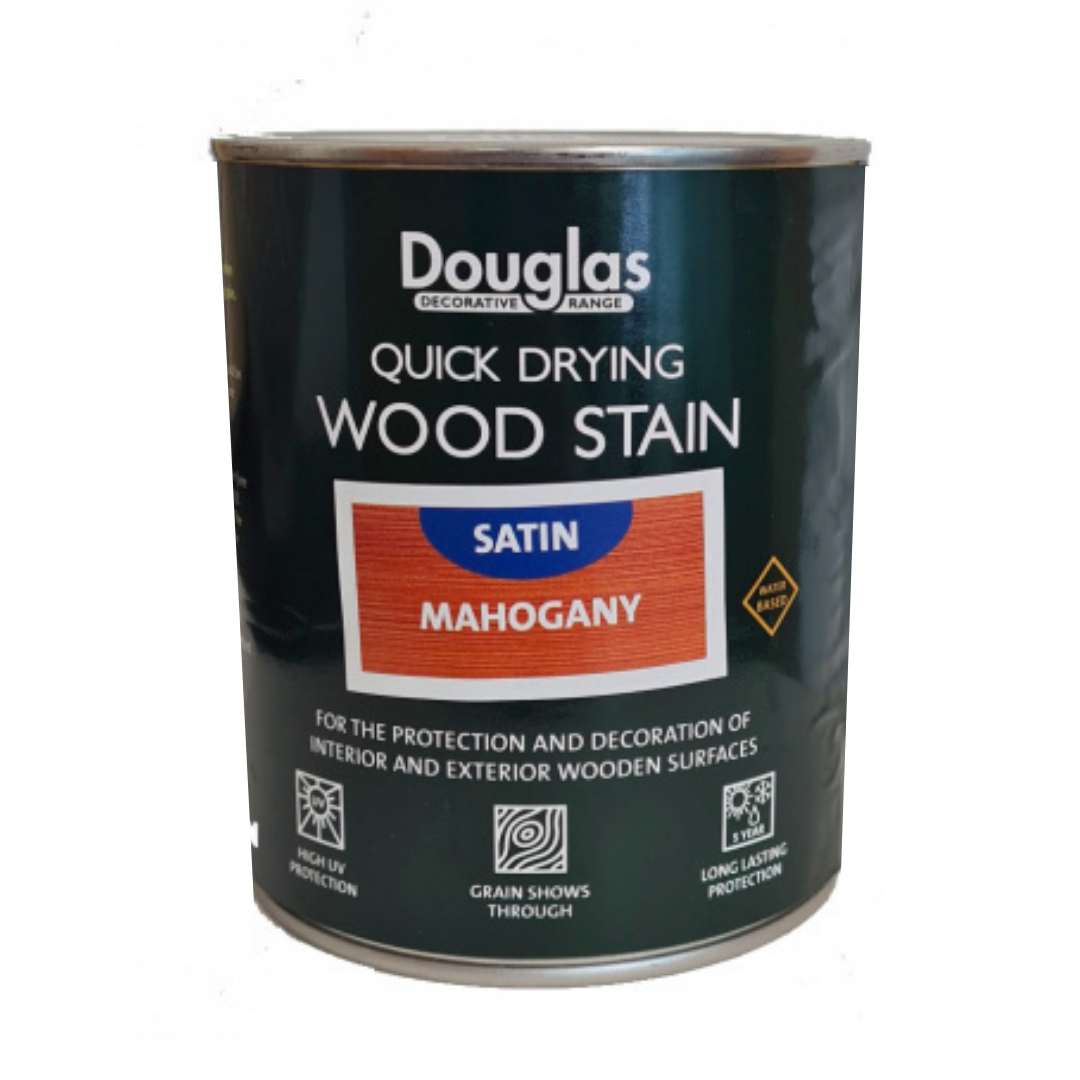 Paint & Decorating | Douglas Quick Drying Satin Wood Stain - Mahogany 700ml by Weirs of Baggot St