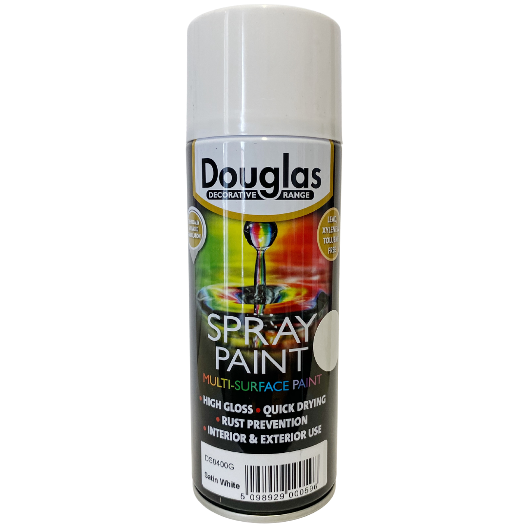 Paint & Decorating | Douglas Spray Paint Satin White Weirs of Baggot St