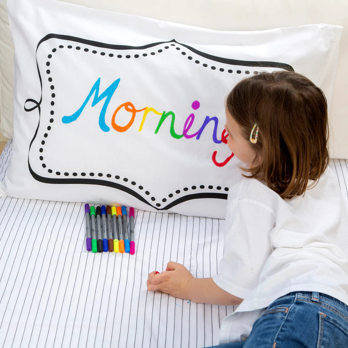Fab Gifts | Eat Sleep Doodle Pillowcase Doodle by Weirs of Baggot Street
