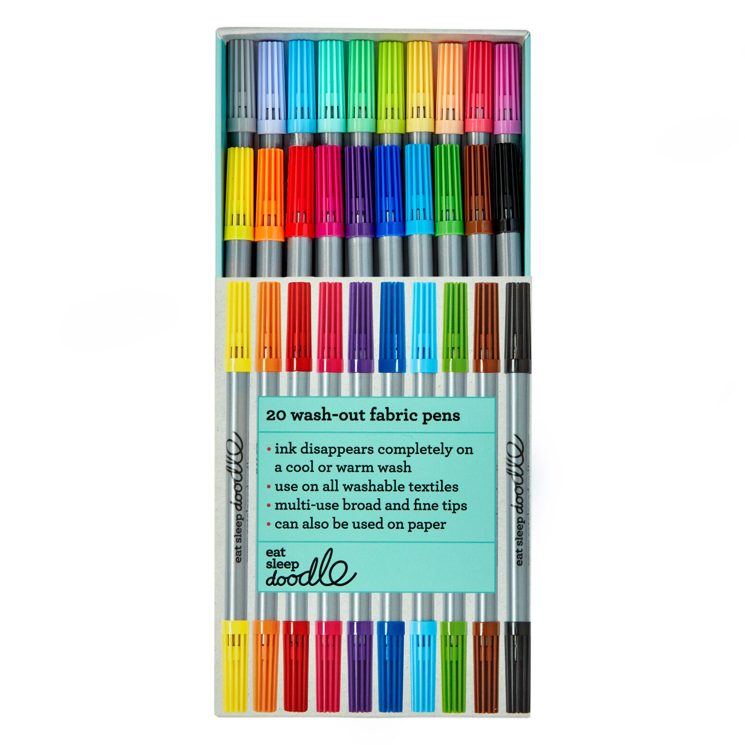 Fab Gifts | Eat Sleep Doodle Wash Out Pens 20Pk by Weirs of Baggot Street