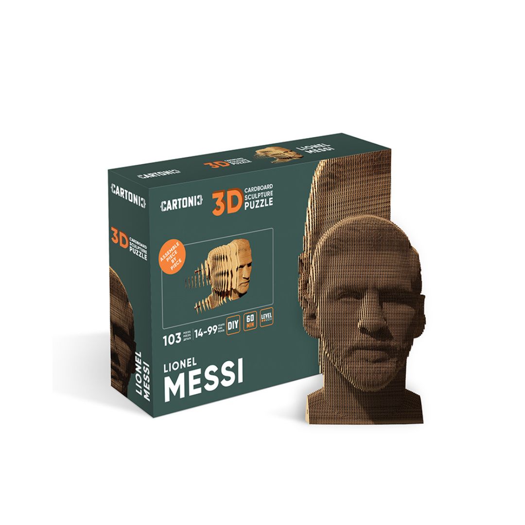 Fab Gifts | Cartonic 3D Cardboard Puzzle Lionel Messi by Weirs of Baggot Street