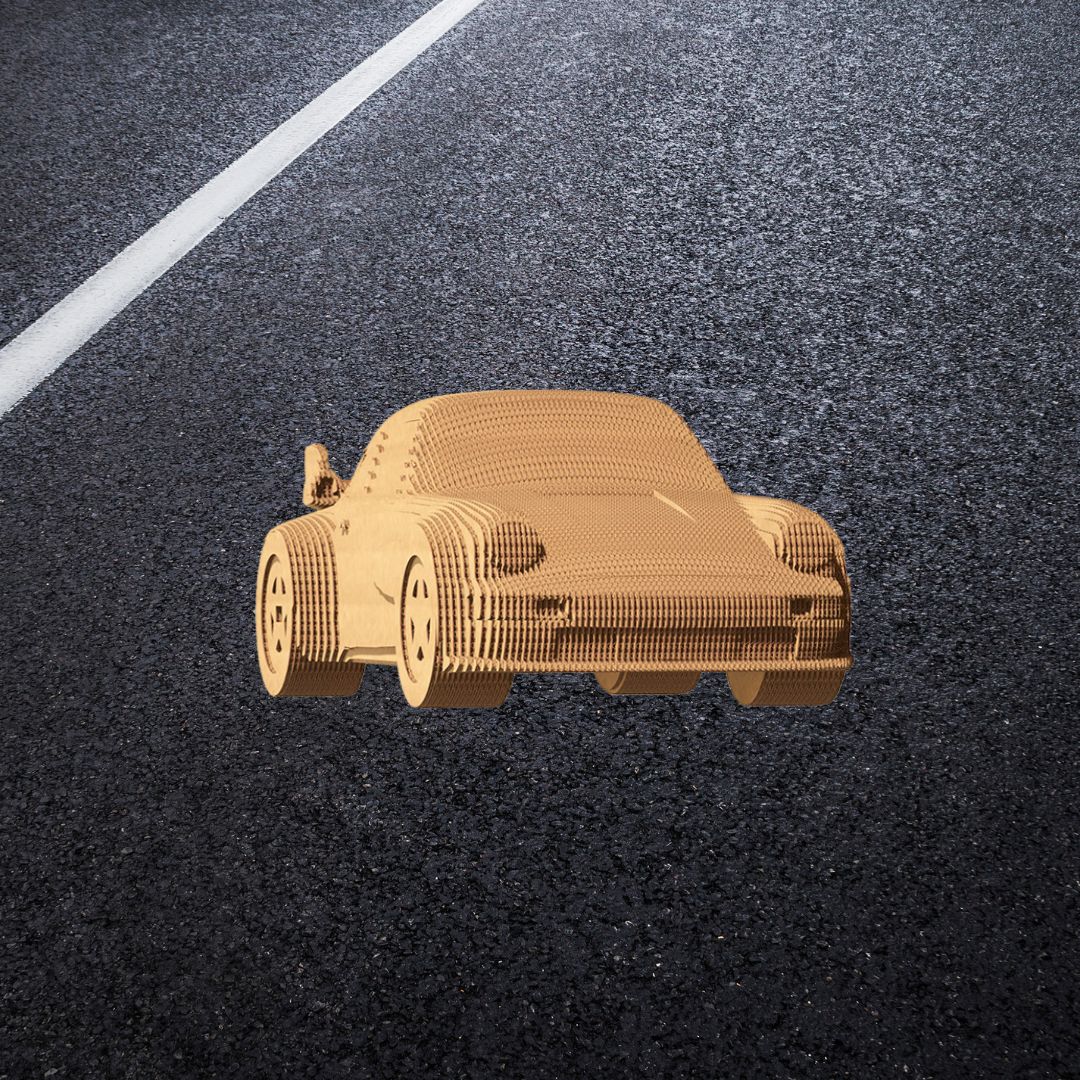 Fab Gifts | Cartonic 3D Cardboard Puzzle Porsche 911 by Weirs of Baggot Street