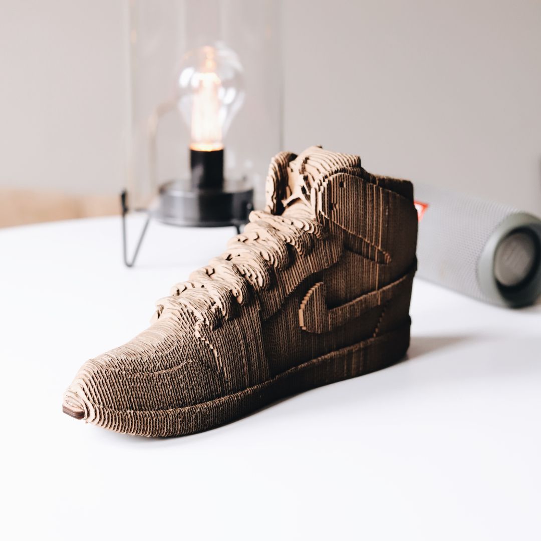 Fab Gifts | Cartonic 3D Cardboard Puzzle Sneaker Medium by Weirs of Baggot Street