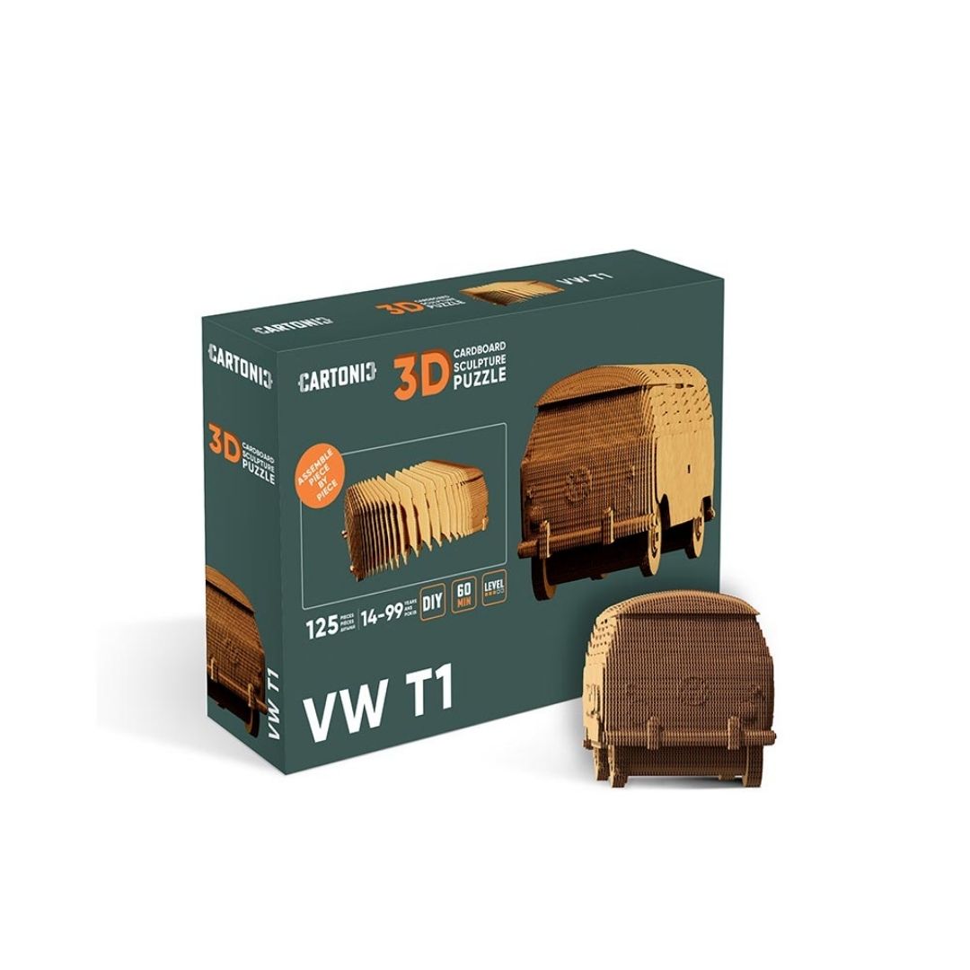 Fab Gifts | Cartonic 3D Cardboard Puzzle VW T1 by Weirs of Baggot Street