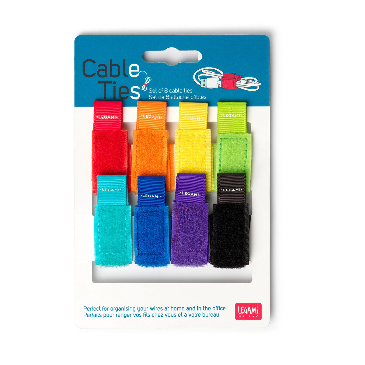 Fab Gifts | Legami Cable Ties 8Pk by Weirs of Baggot Street