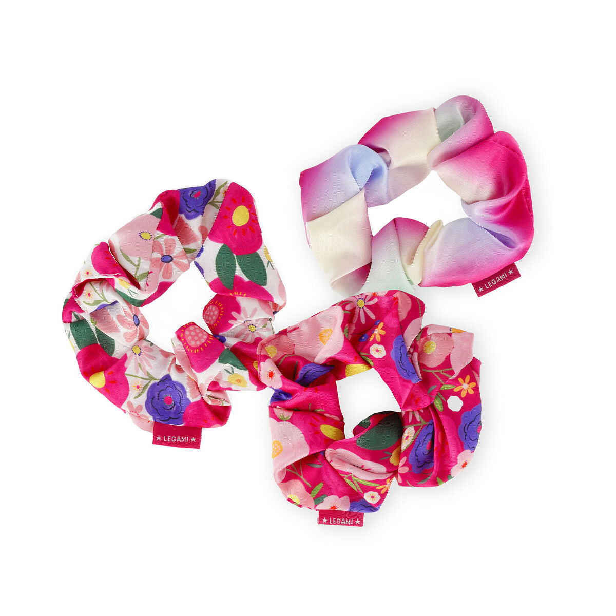Fab Gifts | Legami Set Of 3 Hair Scrunchies Flowers by Weirs of Baggot Street