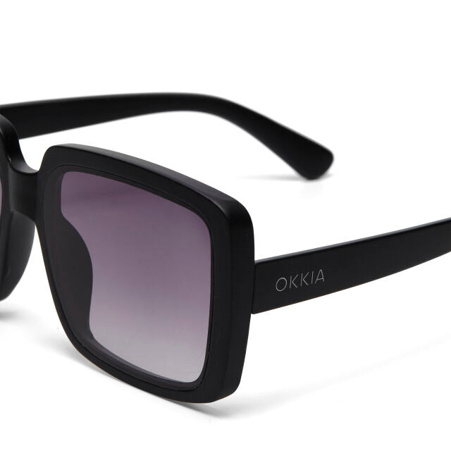 Fab Gifts | Okkia Sunglasses Square Black Black Gradient  by Weirs of Baggot Street