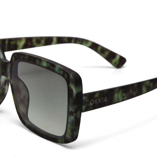 Fab Gifts | Okkia Sunglasses Square Kale Green Gradient  by Weirs of Baggot Street
